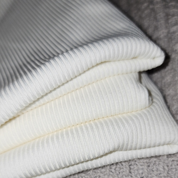 White Ribbed Tank Tops - Picture 9 of 10